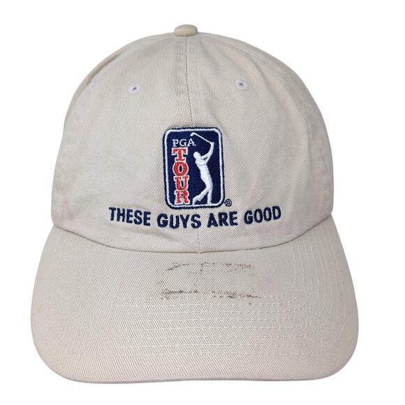 PGA Tour These Guys Are Good Slideback Baseball Cap Beige One Size The Game - Picture 1 of 9